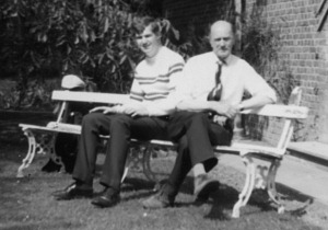 The author and Harry Bloor in 1972