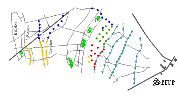 Map of Serre, 7.40am, 11k