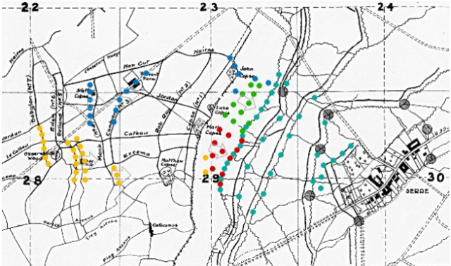 Map of Serre, 7.40am, 11k