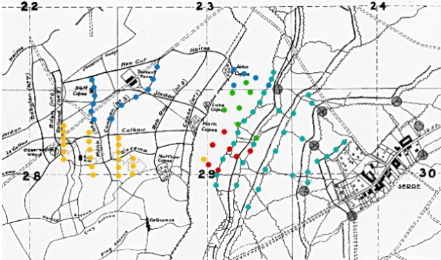 Map of Serre, 7.50am, 11k