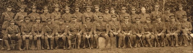 Photograph of officers from the Accrington Pals