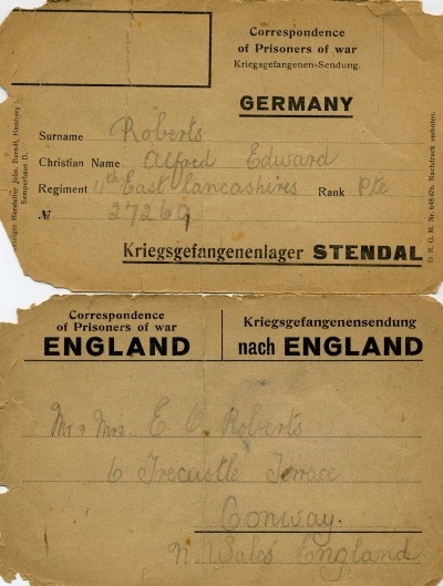 Card from Stendal Camp