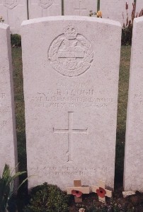 Grave of Capt. A. B. Tough, Queens Cemetery, Serre, 20k