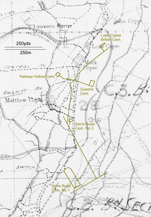Map of the Serre Battlefield