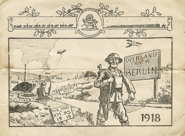 Hallamshire Battalion Christmas Card 1918